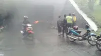 Motor Terbakar di Terowongan Semanggi, Lalu Lintas Macet