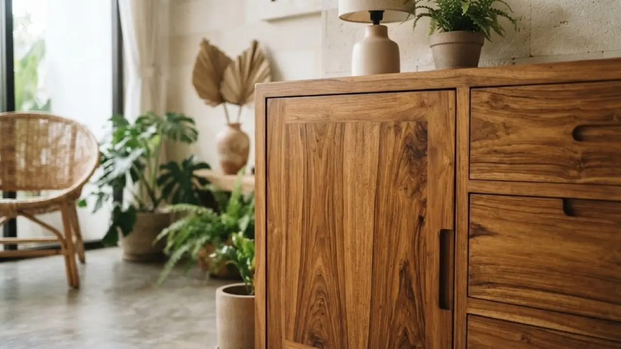 Tips Desain Interior untuk Kabinet Kayu Alami