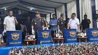 Bea Cukai Musnahkan Rokok dan Minuman Alkohol Ilegal, Potensi Kerugian Negara Rp 31,6 Miliar