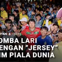 Lomba Lari dengan "Jersey" Tim Piala Dunia