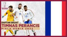 Berita Motiongrafis Skuat Timnas Prancis di Piala Dunia 2022, Karim Benzema akan Pimpin Lini Serang Prancis bersama Kylian Mbappe dan Antoine Griezmann.