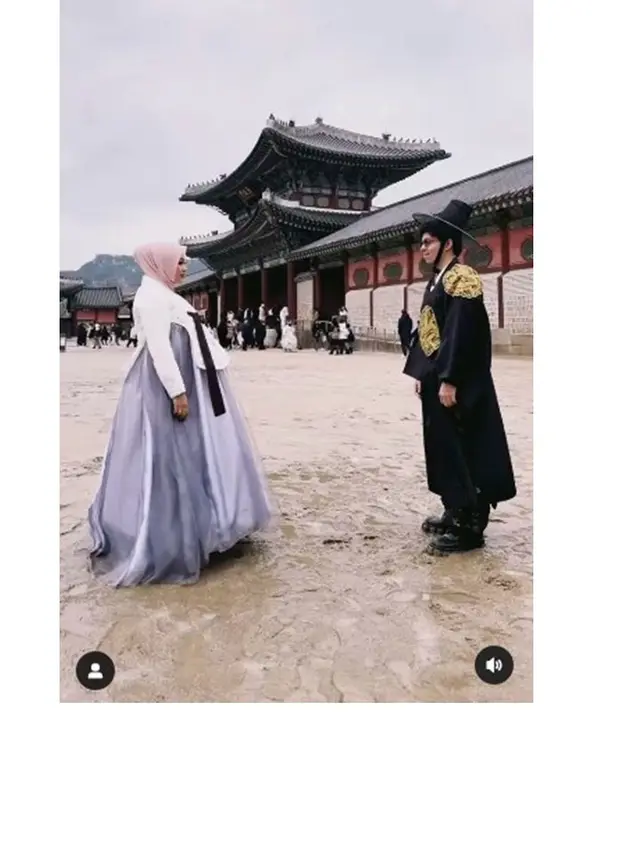 8 Potret Aurel Hermansyah dan Atta Halilintar Pakai Hanbok saat Liburan, Bak Drama Korea
