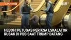 Eskalator di markas besar PBB mendadak mati saat Presiden Amerika Serikat Donald Trump dan Ibu Negara Melania tiba. Peristiwa itu membuat petugas PBB segera melakukan pemeriksaan.