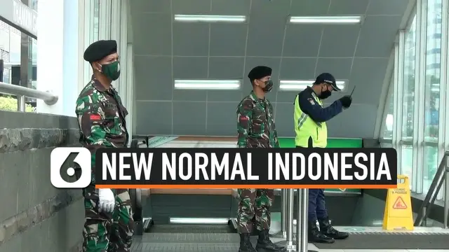 VIDEO: Jelang New Normal, TNI Polri Mulai Berjaga di Pusat Keramaian