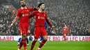 Kemenangan atas Leicester City menjaga posisi Liverpool di puncak klasemen Liga Inggris 2024/2025. The Reds unggul dengan 42 poin dari 17 pertandingan. (Paul ELLIS/AFP)