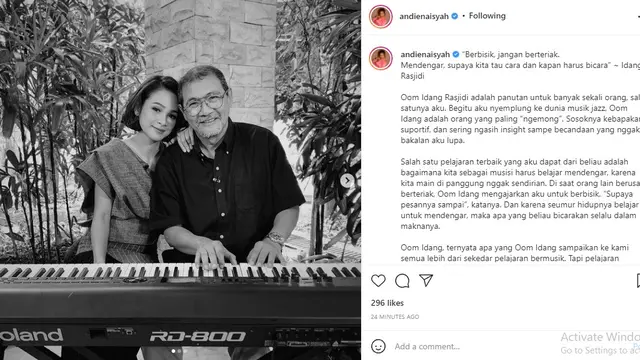 Idang Rasjidi - Andien (Foto: Instagram/@andienaisyah)