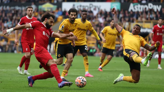 Foto: Melihat Umpan Berkelas Mohamed Salah yang Bawa Liverpool Curi Poin Penuh di Markas Wolverhampton