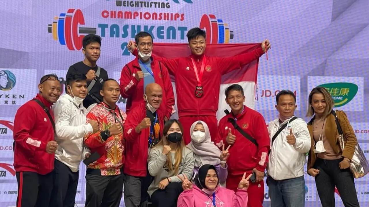 Rahmat Erwin Abdullah Rebut Perunggu di Kejuaraan Asia Angkat Besi