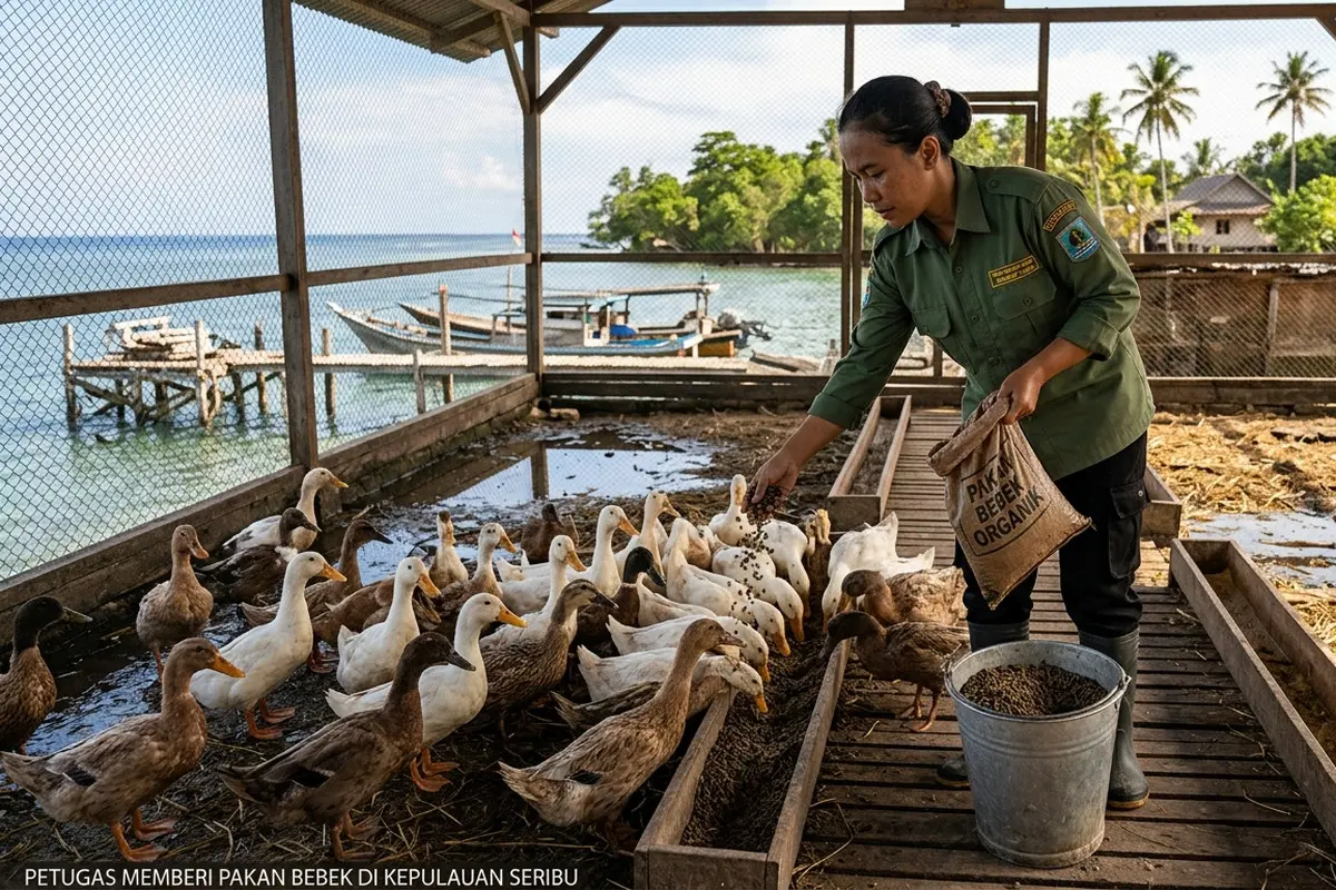Pemanfaatan Sampah Organik untuk Pakan Bebek