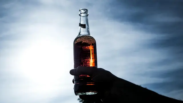 Ilustrasi bir botol