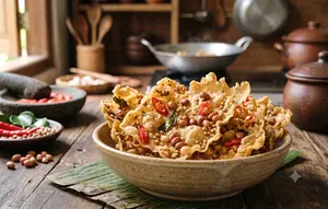 Resep Peyek Cabai Renyah Tahan Lama, Teknik Menggoreng Tipis Anti Mlempem Berbulan-bulan