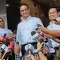 Pasangan capres-cawapres nomor urut 1 Anies Baswedan dan Muhaimin Iskandar di Posko Tim Hukum AMIN membeberkan dugaan kecurangan Pemilu 2024. (Liputan6.com/Winda Nelfira)