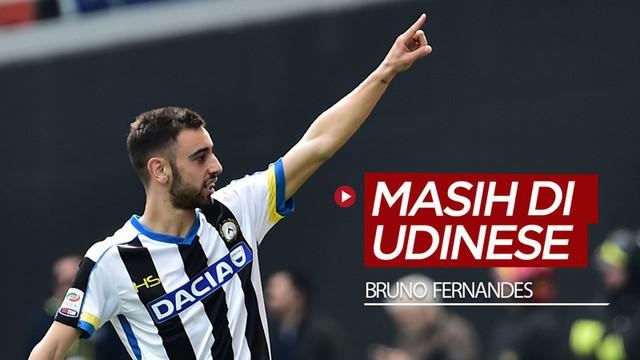 Berita video beberapa aksi pemain Manchester United, Bruno Fernandes, saat masih memperkuat Udinese.
