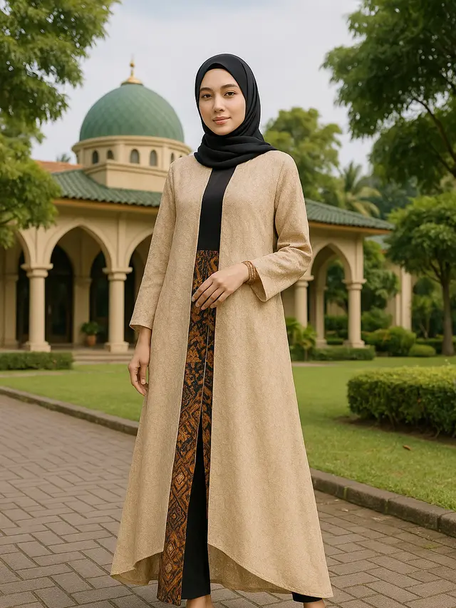 Rekomendasi Gamis Brokat Belah Depan yang Trendi di 2025