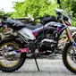 Honda CRF 150L menganut aliran modifikasi adventure bike. (BMS)