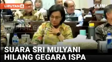 Rapat di DPR, Suara Sri Mulyani Hilang Karena Terkena ISPA
&nbsp;