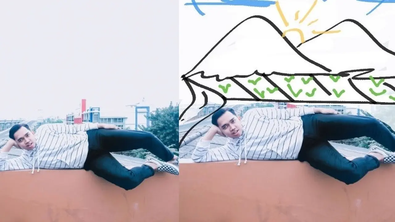 editan pemandangan