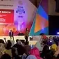 Kehadiran mantan presenter Liputan 6 SCTV Ira Koesno semakin menambah seru EGTC Malang. (Liputan 6 SCTV)