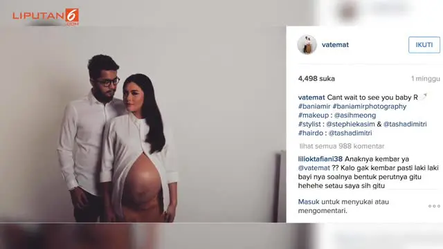Revalina S Temat melahirkan putra pertamanya. Foto-foto bayi mungilnya pun lantas disebar melalui akun jejaring sosial dan menuai ucapan selamat dari para penggemarnya
