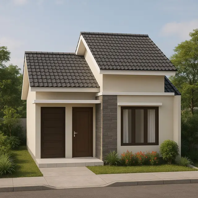 Gambar Rumah 6x9 dengan Atap Pelana