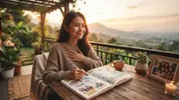 Membayangkan Versi Terbaik Diri Sendiri di Masa Depan. Foto: AI Generated