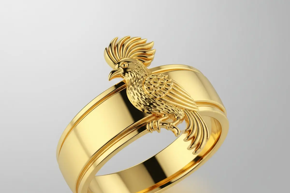 Model Cincin Emas Cendrawasih (Image by Gemini AI)