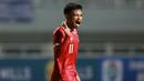 <p>Reaksi pemain Timnas Indonesia, Saddil Ramdani&nbsp;saat laga FIFA Match Day antara Timnas Indonesia melawan Timnas Curacao di Stadion Pakansari, Bogor, Selasa (27/09/2022). (Bola.com/Muhammad Iqbal Ichsan)</p>