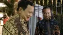 Jokowi juga menuturkan bahwa kunjungannya ke kediaman Prabowo juga sebagai kunjungan balasan. (Liputan6.com/Herman Zakharia)