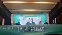 Konferensi pers Clash of Legends di Stadion Utama Gelora Bung Karno, Jakarta, Jumat (8/8/2025). (Bola.com/Hery Kurniawan)