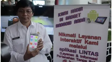 Badan Pertanahan Wilayah Jakarta Barat meluncurkan sebuah layanan online dengan aplikasi Lintas
