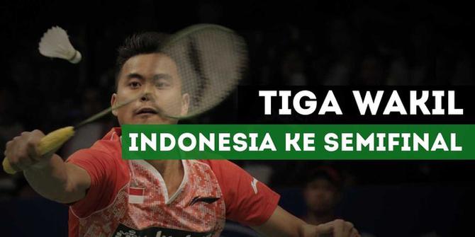VIDEO: Tiga Wakil Indonesia Melaju ke Semifinal Indonesia Open 2017