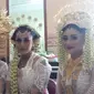 Paguyuban Perias Pengantin Putra Yogyakarta mengadakan kegiatan Demo Make Up Pengantin dan Pemakaian Busana Pengantin Pria, di Yogyakarta, Selasa (18/2/2020). (Liputan6.com/ Switzy Sabandar)