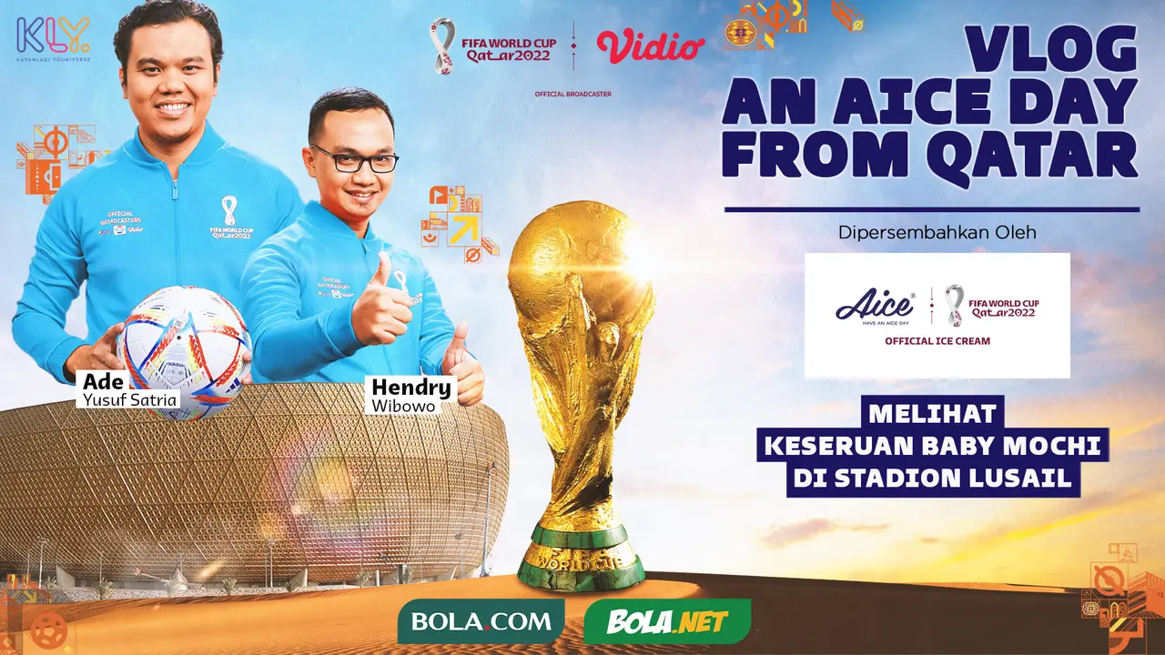Cover untuk video Vlog An Aice Day from Qatar soal Baby Mochi di Stadion Lusai