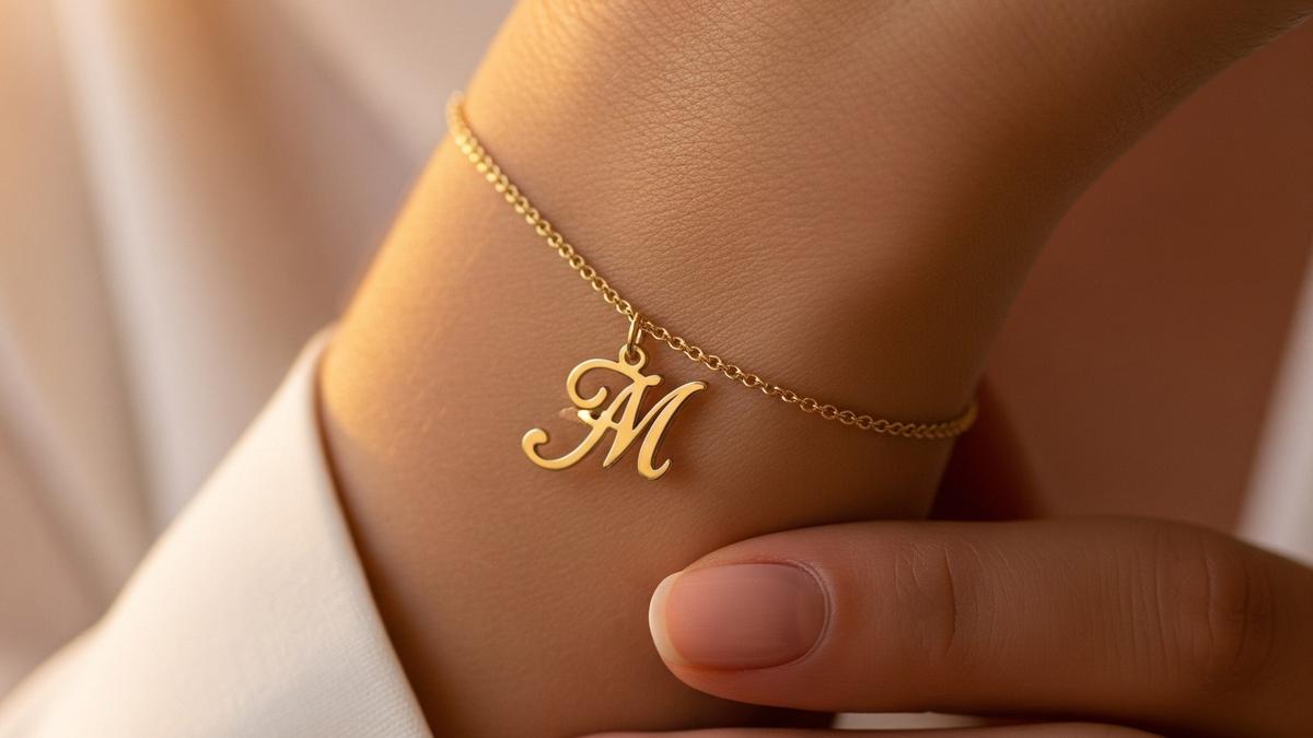 12 Rekomendasi Gelang Rantai Emas Kombinasi Desain Custom Inisial Terbaru 2025, Personal dan Elegan