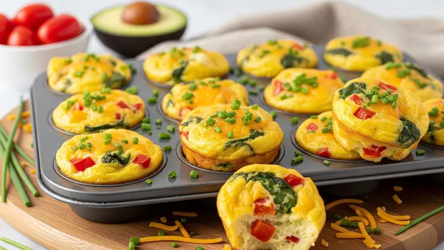 Telur Dadar Panggang Muffin