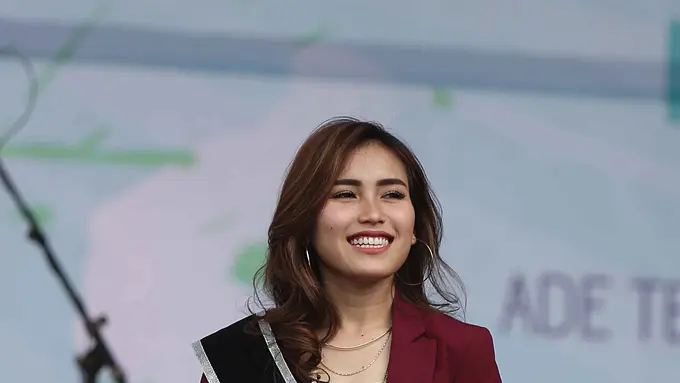 Ayu Ting Ting dinobatkan sebagai Artis Duta Pajak Kota Depok. (Nurwahyunan/Bintang.com)