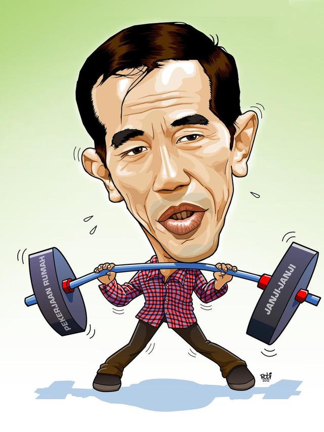 Karikatur Presiden Joko Widodo (Jokowi)