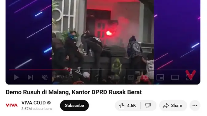 <p>Penelusuran  klaim video rumah Puan Maharani dijarah dan dibakar massa.</p>