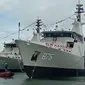 Penampakan KRI Bawal dan KRI Dorang, Kapal Perang Terbaru Milik TNI AL. (Senin, 21/03/2022). (Liputan6.com/Yandhi Deslatama).