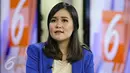 Sikap tenang Jessica Kumala Wongso saat melakukan wawancara di SCTV Tower, Jakarta, 28 Januari 2016. Jessica adalah saksi kasus kematian Wayan Mirna Salihin yang tewas diracun sianida pada 6 Januari lalu. (Liputan6.com/Immanuel Antonius)