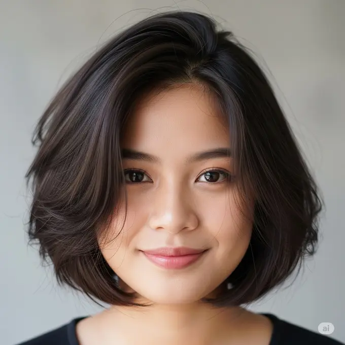 Inspirasi Rambut Pendek Anti Ribet untuk Wajah Bulat