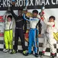 Salah satu pegokar Tim Riser Shadaff, Sergio Noor (kanan) juga rebut podium di Malaysia (istimewa)