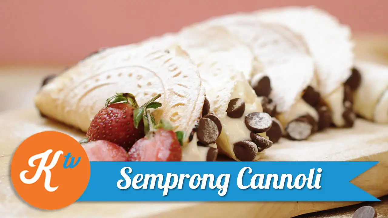Tutorial Kuliner: Kue Semprong Cannoli 