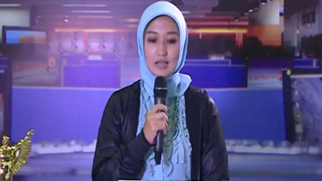 Sucia Pengunjung dan Peserta Presenter di Indonesia Broadcaster Expo 2013