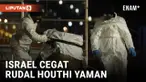 PASUKAN KEAMANAN MENYINGKIRKAN BAGIAN-BAGIAN RUDAL YANG MENDARAT DI BEIT SHEMESH SETELAH DICEGAT