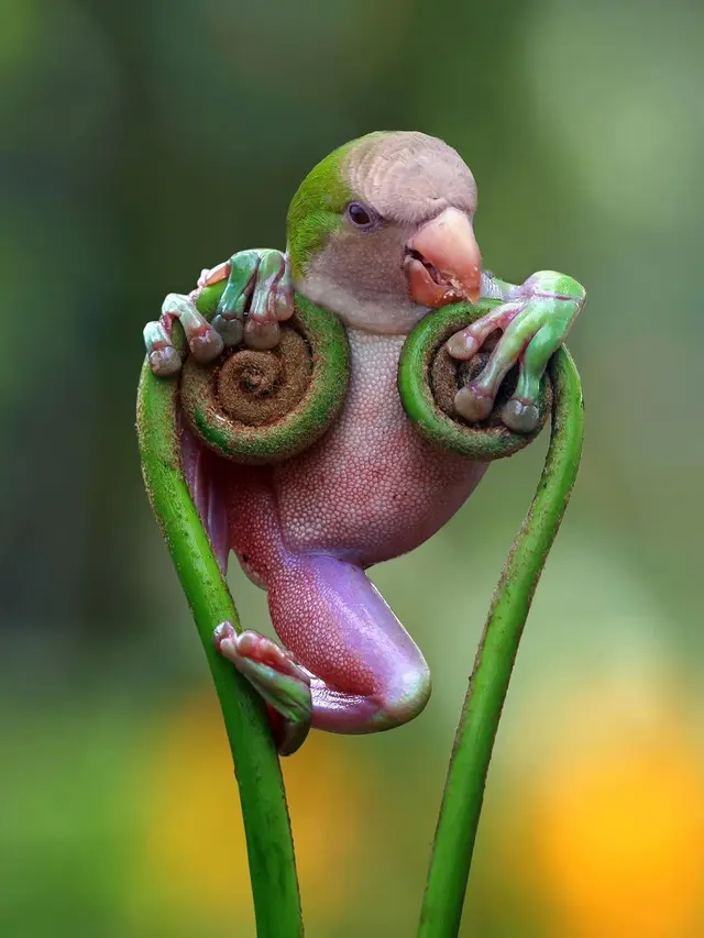6 Editan Foto Katak dan Hewan Lain Ini Tampak Aneh, Kocak