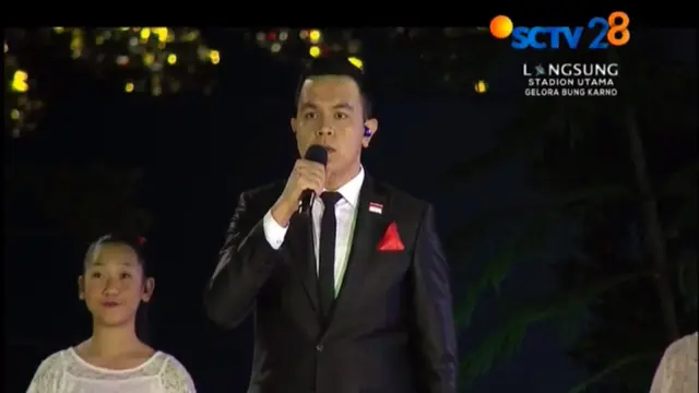 Tulus dalam Opening Ceremony Asian Games 2018 (SCTV)