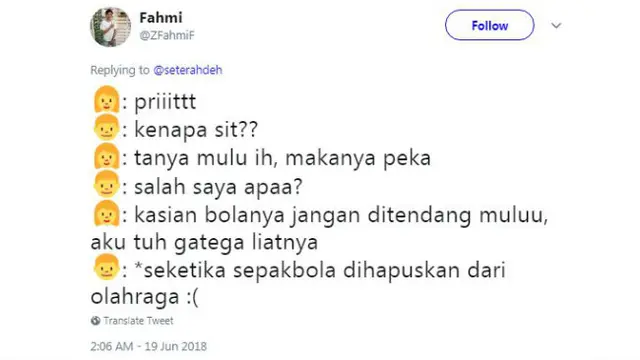 Lalu bagaimana jadinya kalau seorang cewek ditunjuk menjadi wasit?