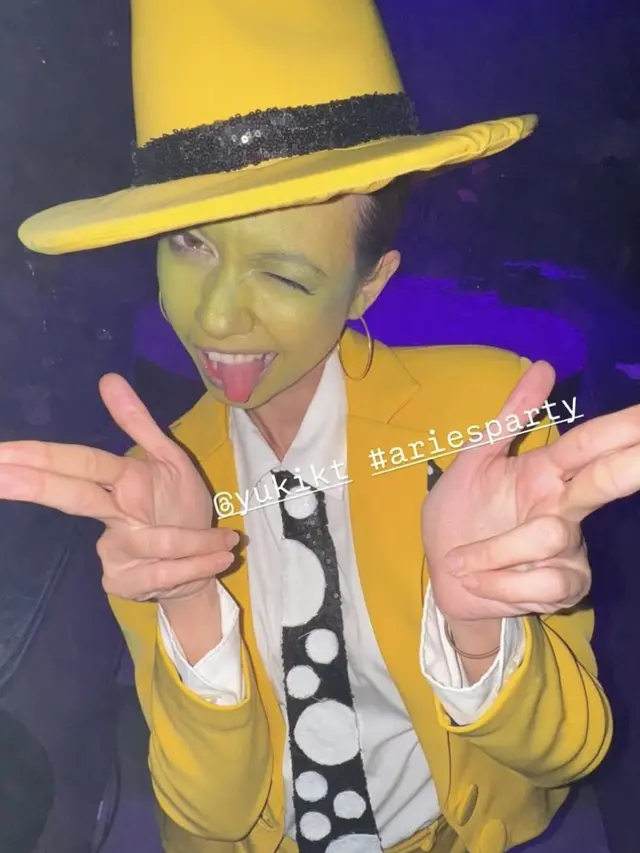 Yuki Kato di ulang tahun geng Aries