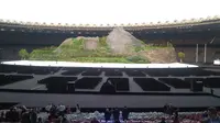 Panggung acara pembukaan Asian Games 2018 di SUGBK, Jakarta (Merdeka.com/ Muhammad Genantan)